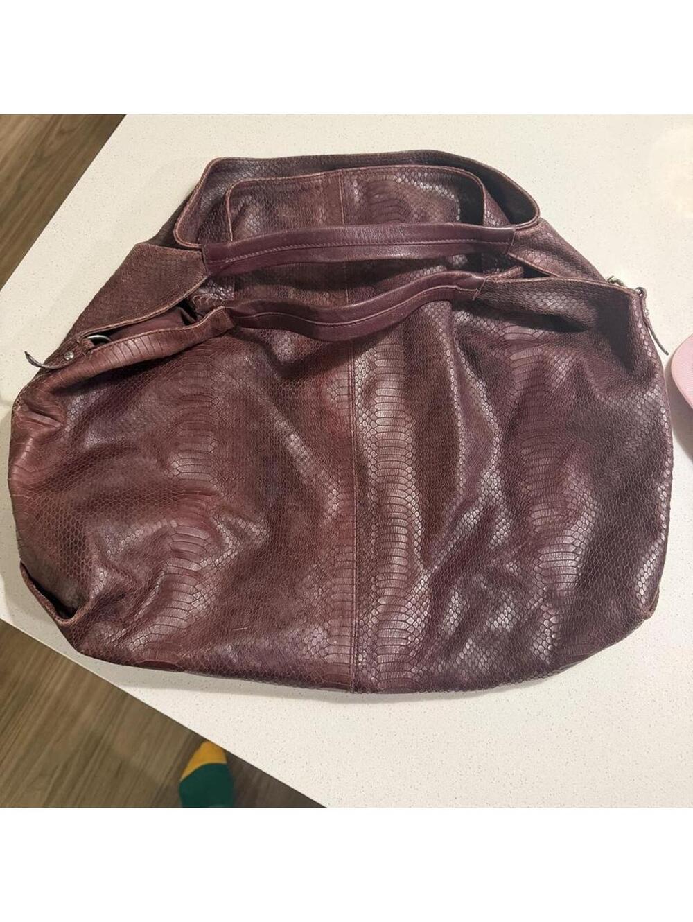 Furla Women's Burgundy and Brown Bag